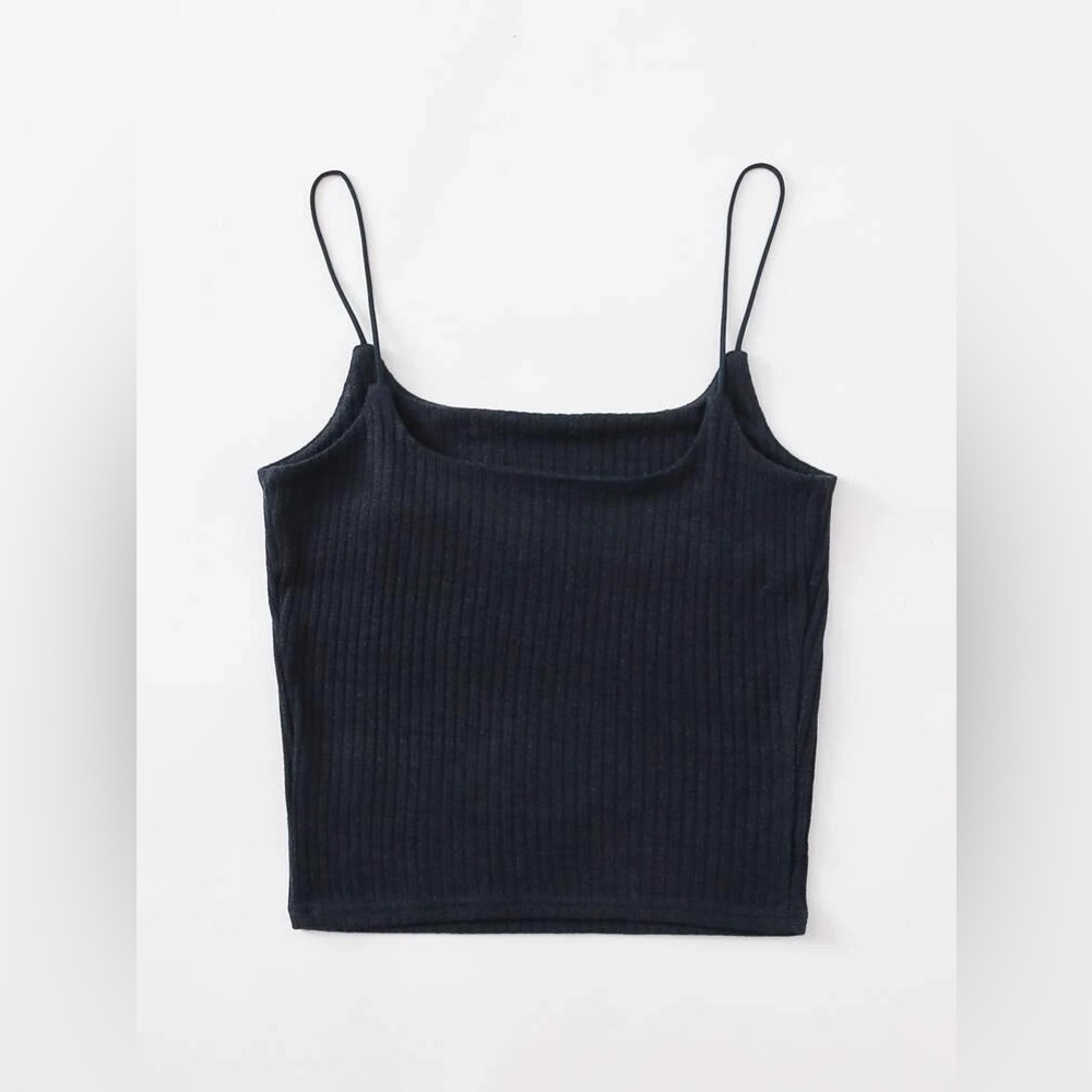 SHEIN Solid Rib-Knit Cami Top Size XL